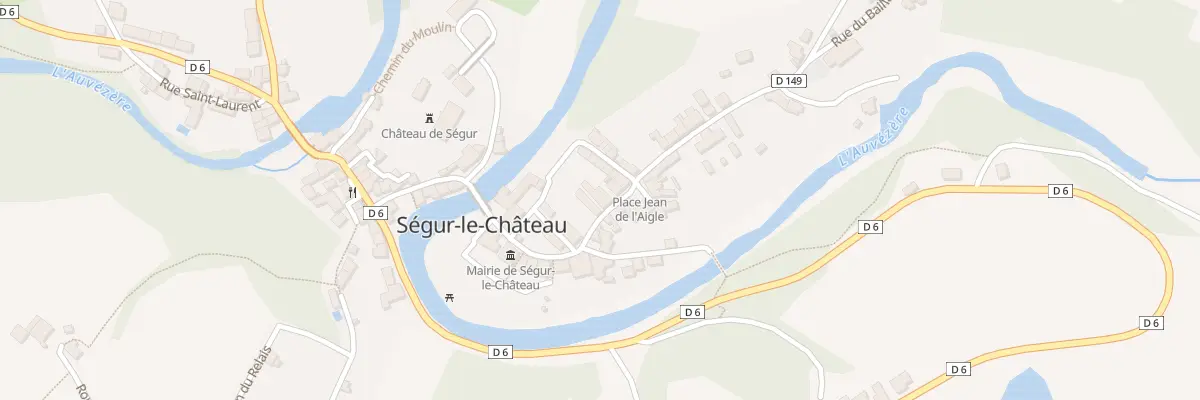 Plan du 7 Av du Chateau à Ségur-le-Château