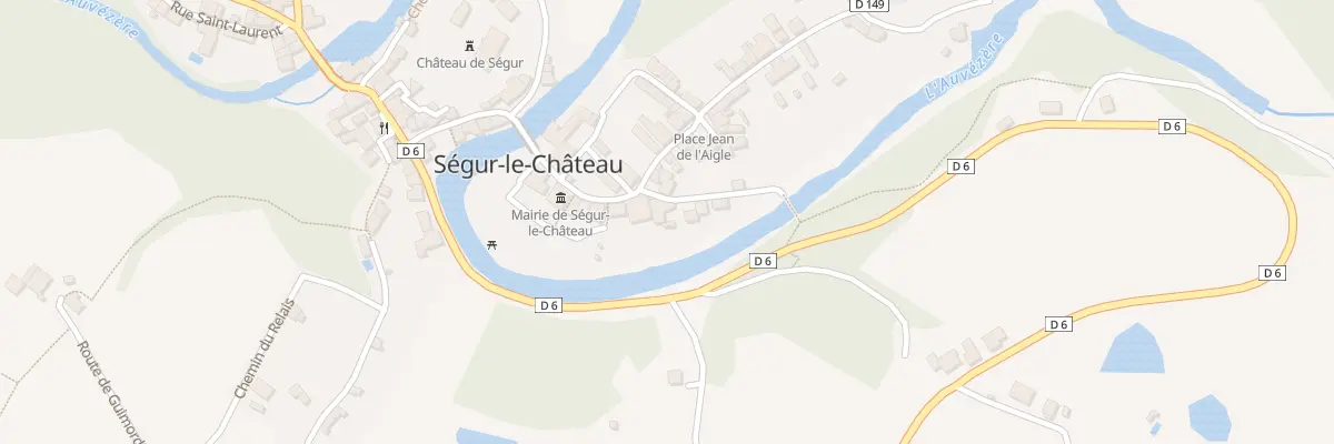 Plan du 2 Pl Marguerite de Chauvigny à Ségur-le-Château