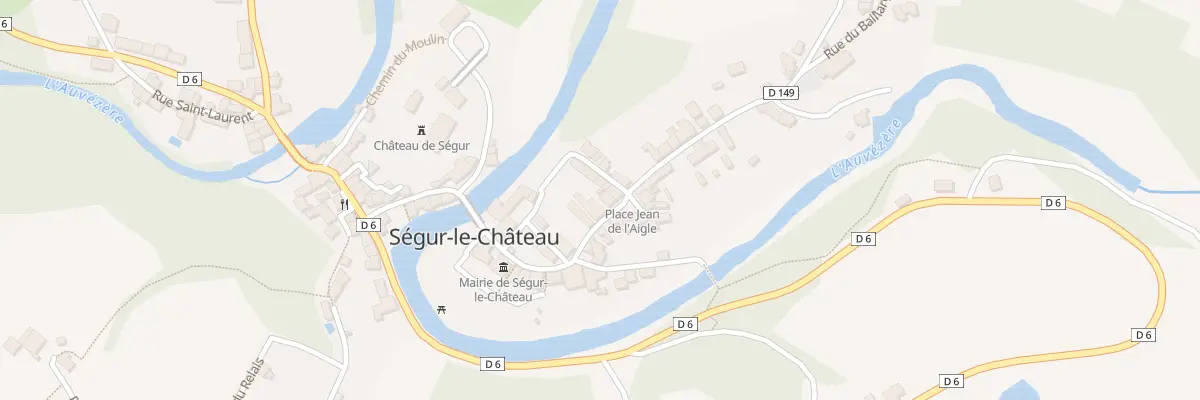 Plan du 9 Av du Chateau à Ségur-le-Château