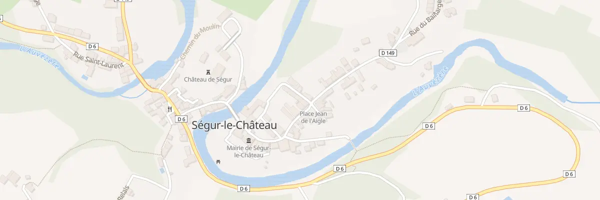 Plan du 1B Rue Malauvie à Ségur-le-Château