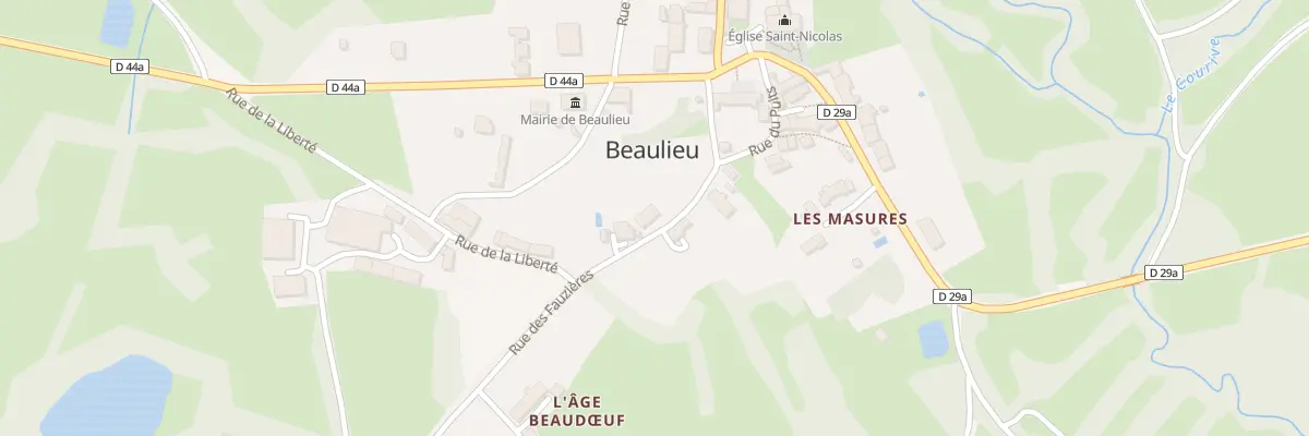 Plan du 4 Rue des Fauziéres à Beaulieu