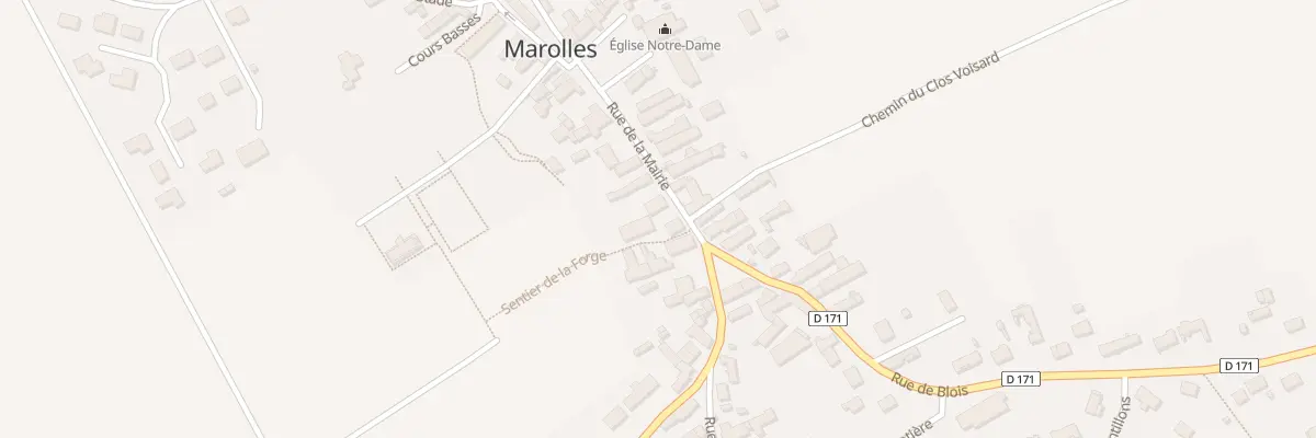 Plan du 2 Rue de la Mairie à Marolles