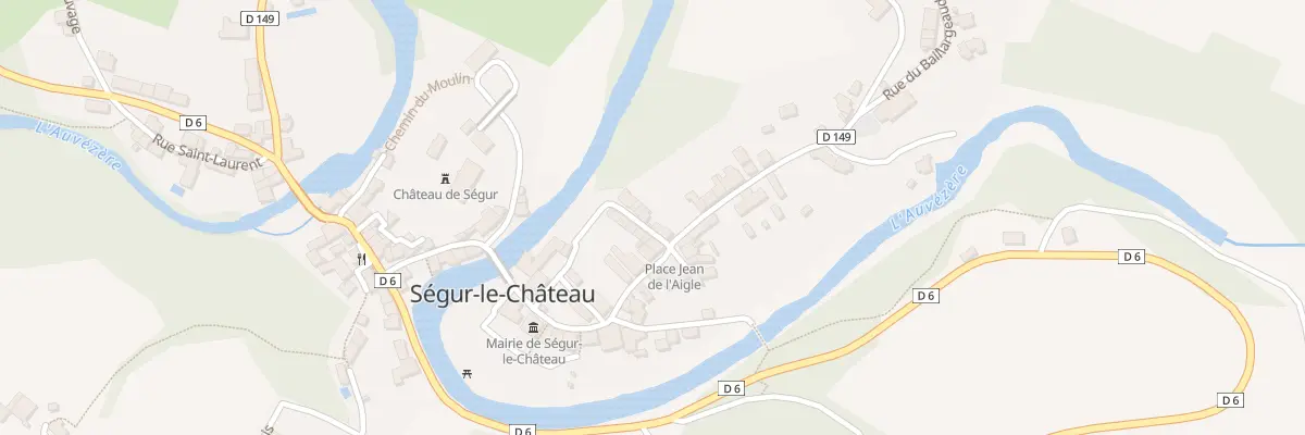 Plan du 2 Rue Malauvie à Ségur-le-Château
