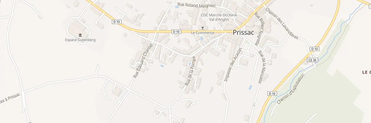 Plan du 15 Rue des Gerbauds à Prissac