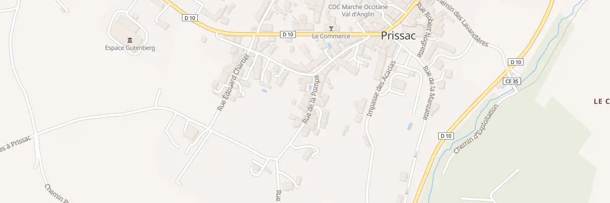 Plan du 4 Rue de la Pompe à Prissac