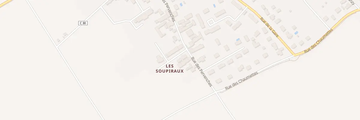 Plan du 3 Rue des Pervenches à Villebarou