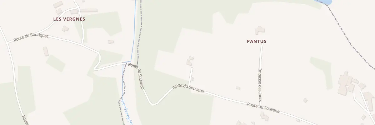 Plan du 325 Pantus à Salignac-Eyvigues