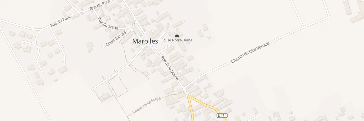Plan du 11 Rue de la Mairie à Marolles