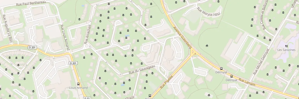 Plan du 20 Rue du Sauvageau à Blois