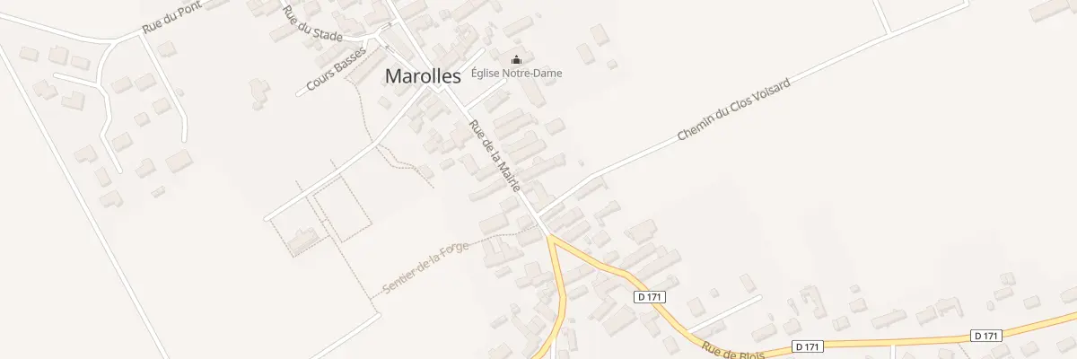 Plan du 7 Rue de la Mairie à Marolles
