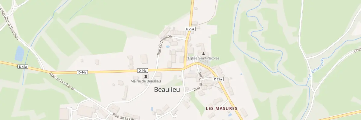 Plan du 1 Rue de la Scierie à Beaulieu