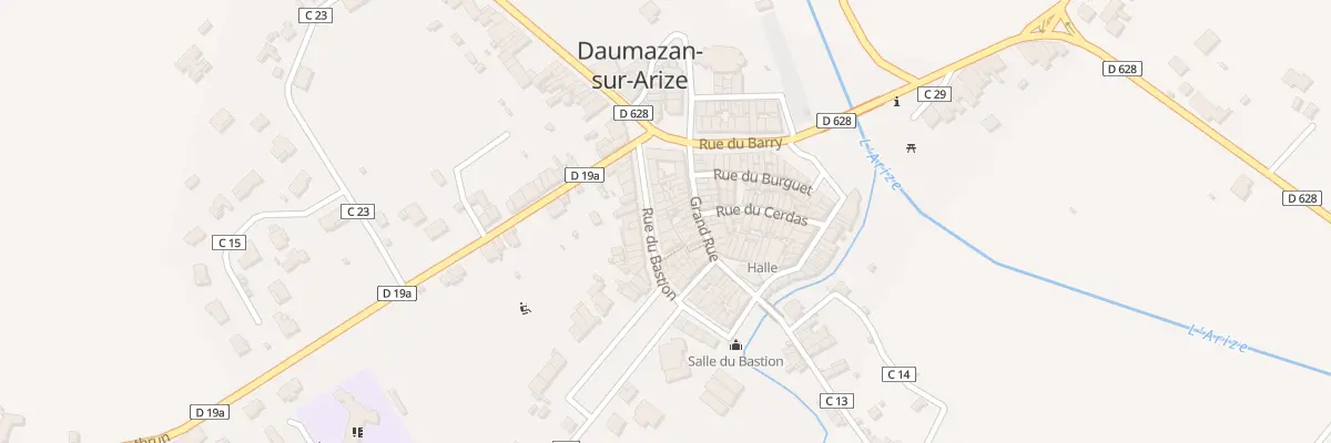 Plan du 9 Rue du Bastion à Daumazan-sur-Arize