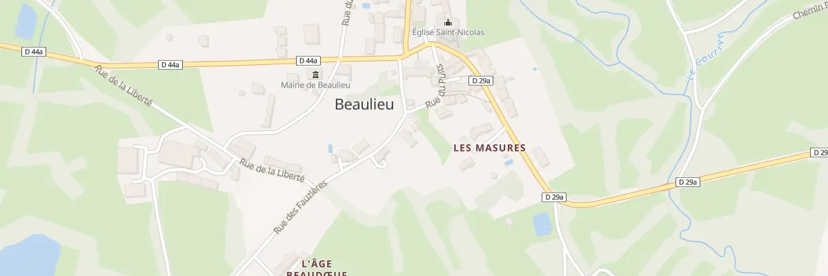 Plan du 3 Rue des Fauziéres à Beaulieu