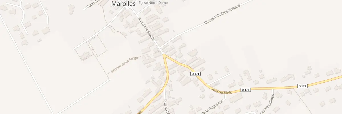 Plan du 1 Rue de Blois à Marolles