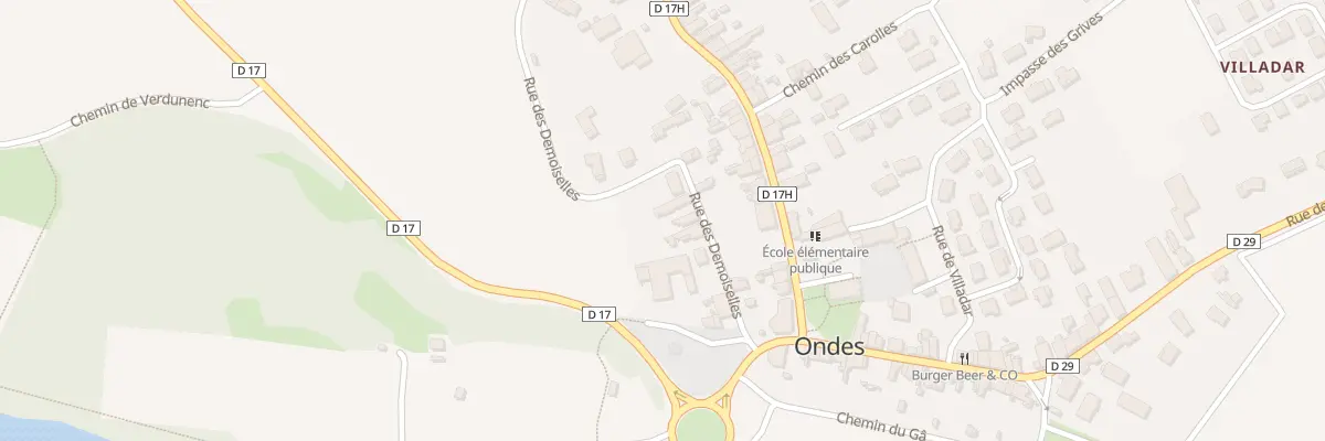 Plan du 9 Rue des Demoiselles à Ondes