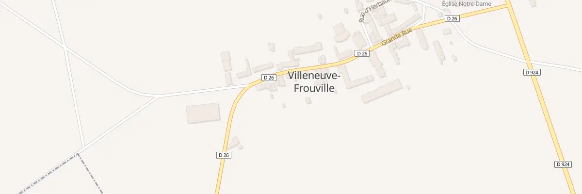 Plan du 24 Rue Grande Rue à Villeneuve-Frouville