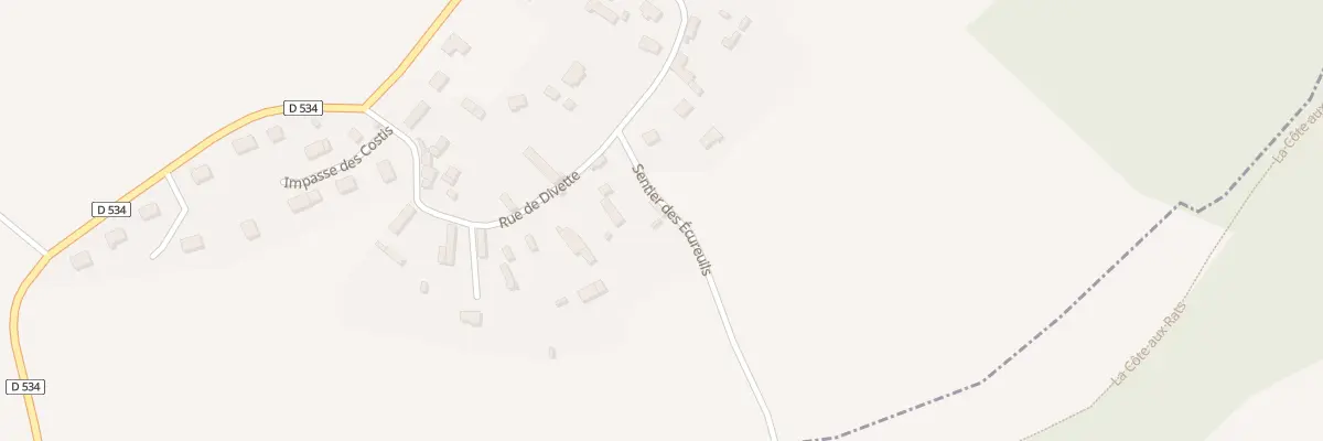 Plan du 1 Sen aux Ecureuils à Boncourt