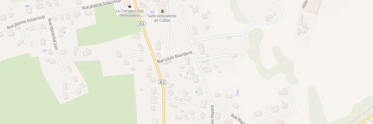 Plan du 8 Rue Bayard à Cublac