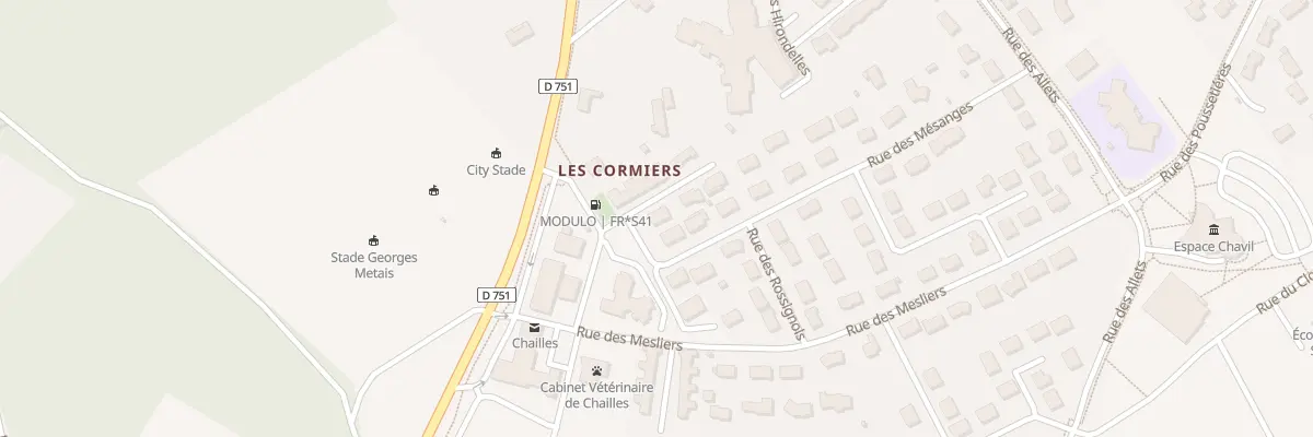 Plan du 2 Imp Fauvettes à Chailles