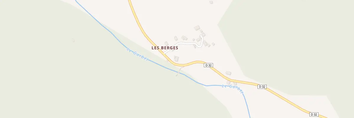 Plan du 256 Les Berges à Ercé