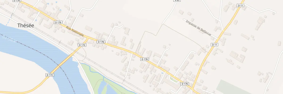 Plan du 34 Rue Nationale à Thésée