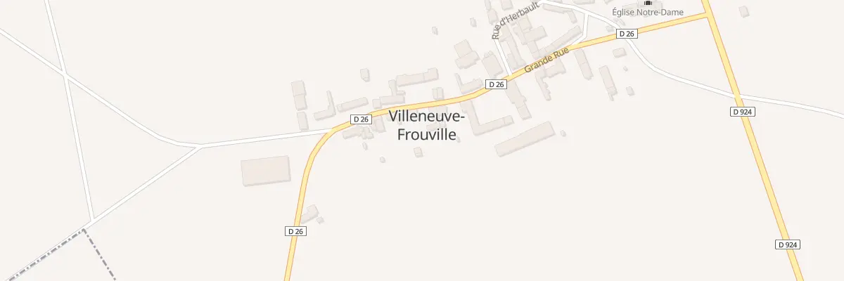 Plan du 20 Rue Grande Rue à Villeneuve-Frouville
