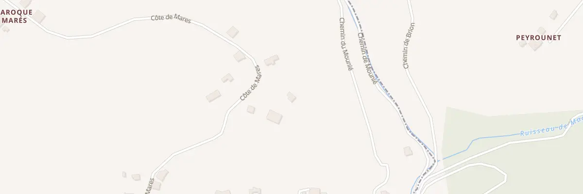 Plan du 426 Cote de Mares à Montastruc