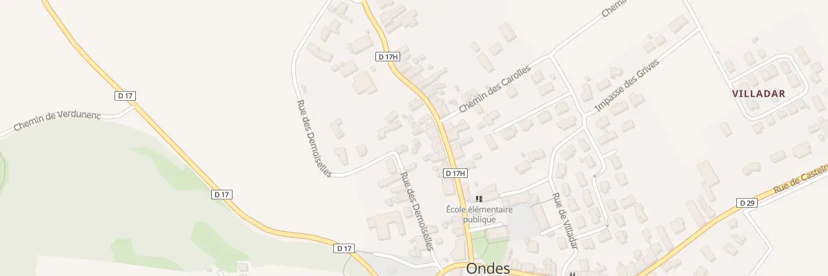 Plan du 23 Rue de l’Eglise à Ondes