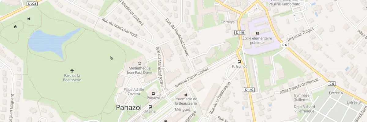 Plan du 5 Rue Mal Leclerc à Panazol