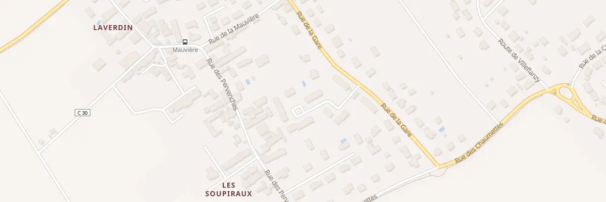 Plan du 15 Rue de la Gare à Villebarou