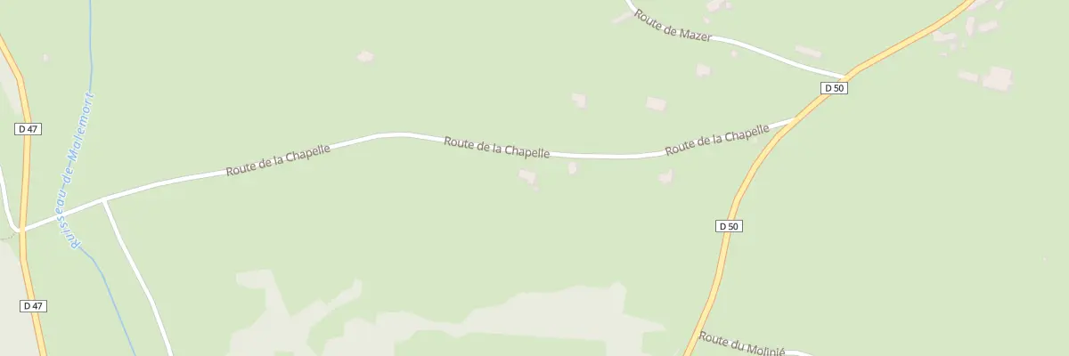 Plan du 257 Rte de la Chapelle à Thédirac
