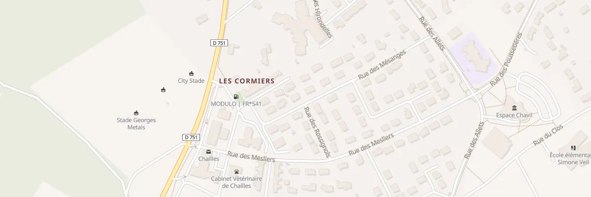 Plan du 24 Rue des Mésanges à Chailles