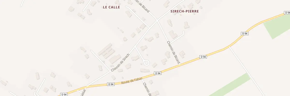 Plan du 290 Che de Sirech à Canals
