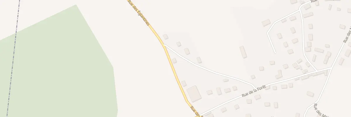 Plan de la Rue des Eglantines à Mousseaux-Neuville