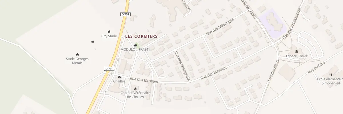Plan du 17 Rue des Mésanges à Chailles