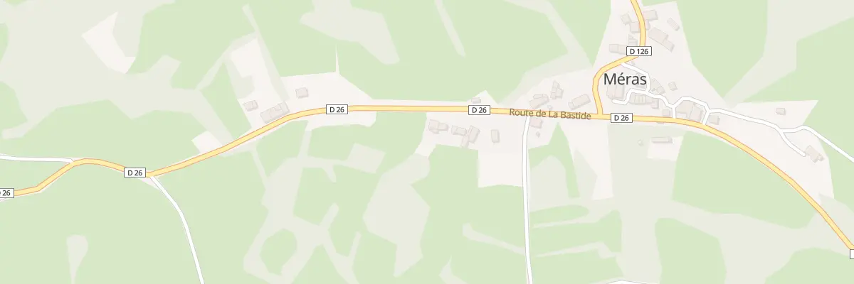Plan du 3 Ganac à Méras