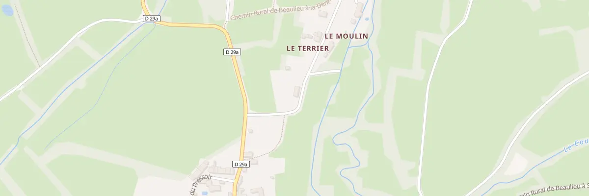 Plan du 1 Le Terrier à Beaulieu