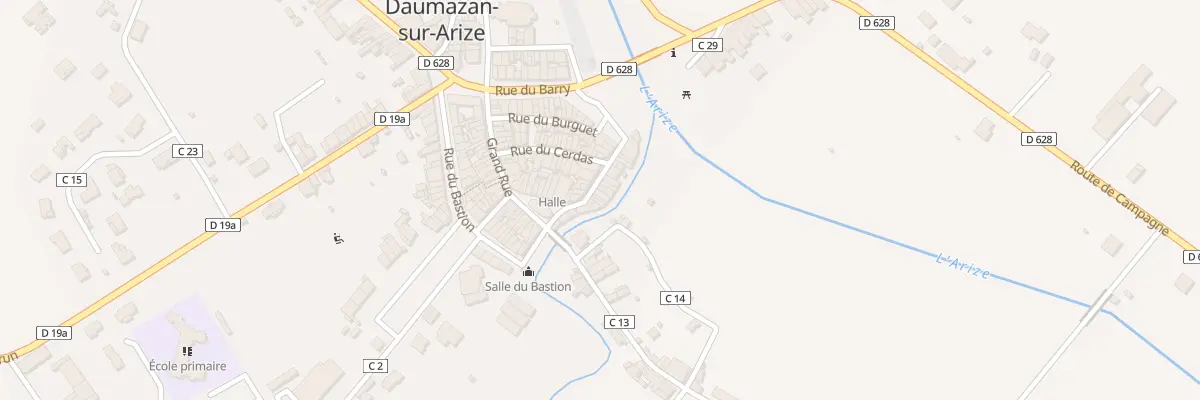 Plan du 10 Rue du Vieux Pont à Daumazan-sur-Arize