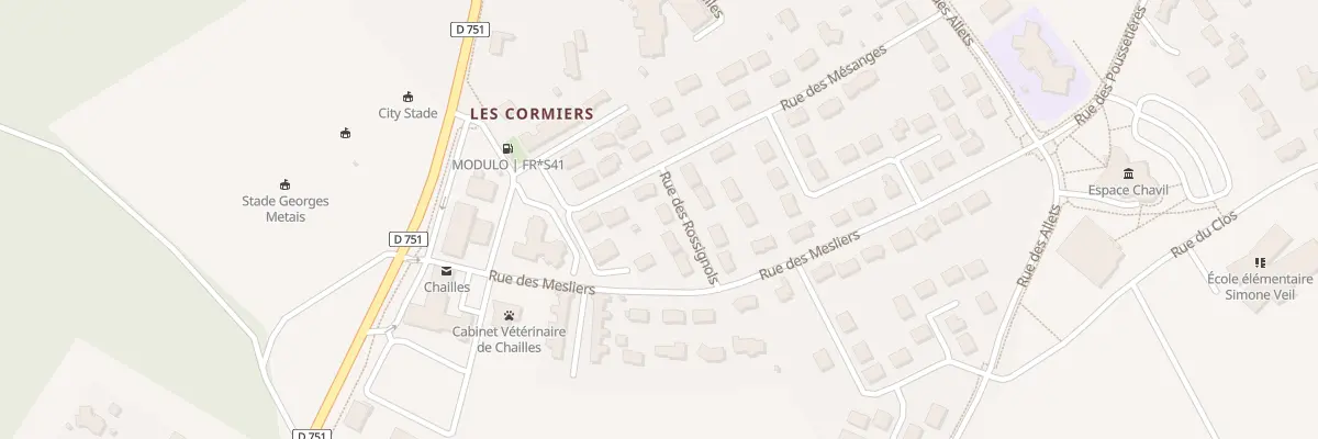 Plan du 2 Rue des Rossignols à Chailles
