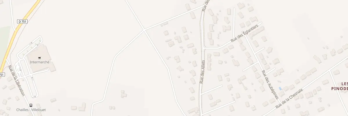 Plan du 88 Rue des Allets à Chailles