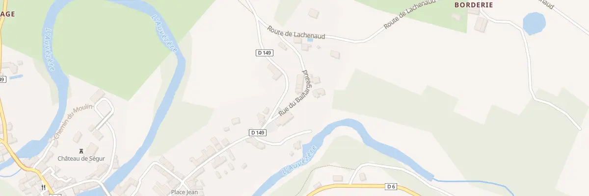 Plan du 3 Rue du Baillargeaud à Ségur-le-Château
