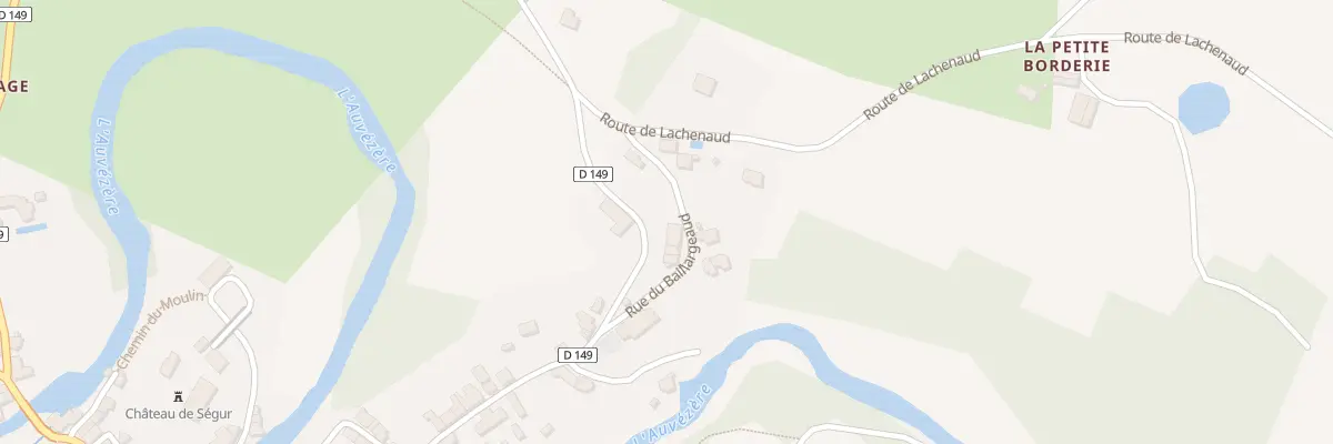Plan du 7 Rue du Baillargeaud à Ségur-le-Château