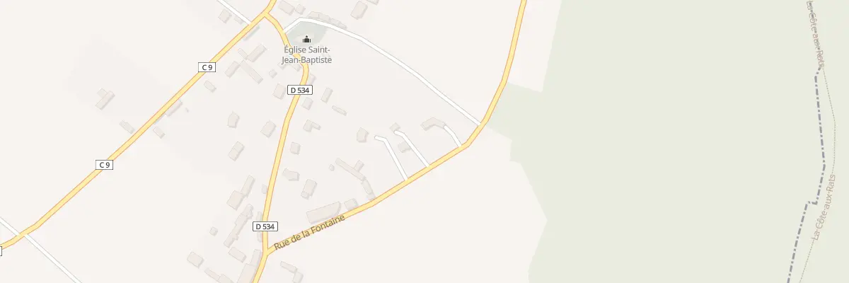 Plan du 9119 Rue de la Fontaine à Boncourt