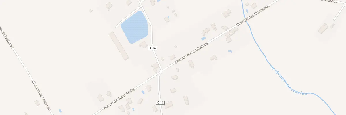 Plan du 1 Che des Crabatous à Montauban