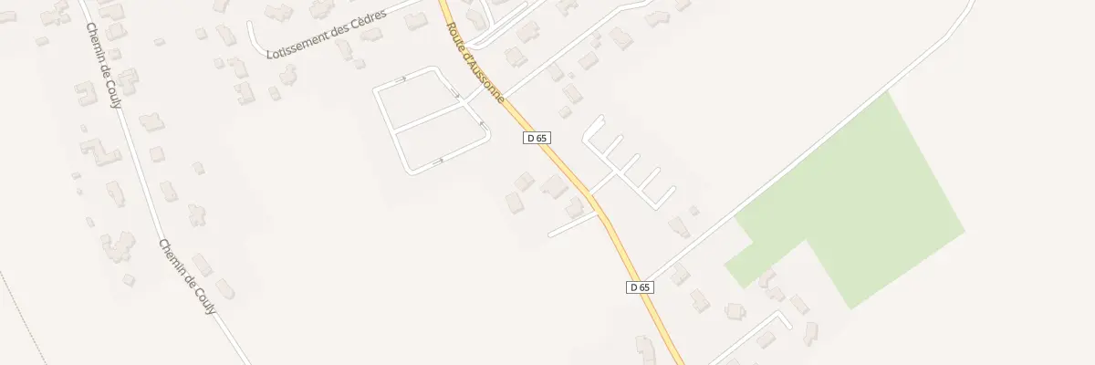 Plan du 850 Rte d’Aussonne D 65 à Merville
