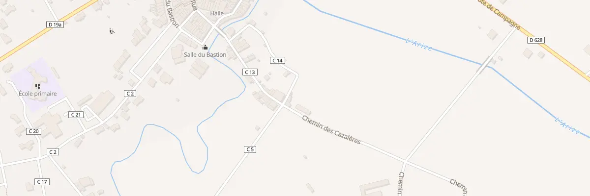 Plan du 1 Che des Cazalères à Daumazan-sur-Arize