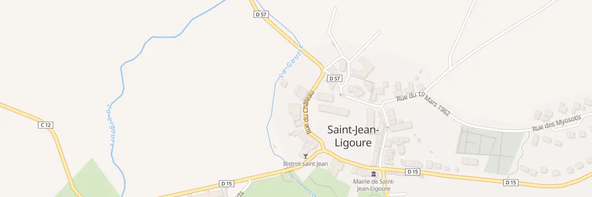 Plan du 5168E Rue du Chateau à Saint-Jean-Ligoure