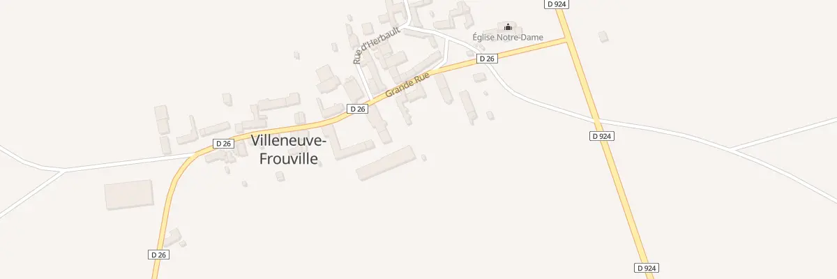 Plan du 12 Rue Grande Rue à Villeneuve-Frouville