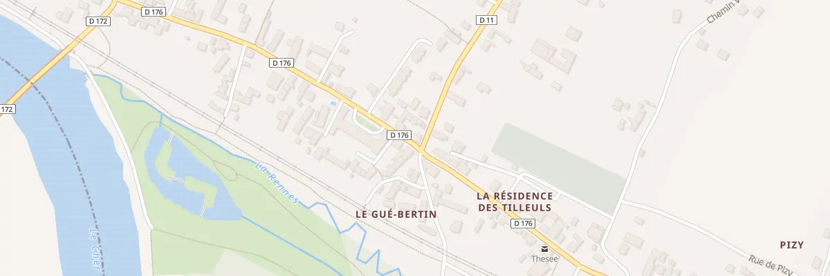 Plan du 54 Rue Nationale à Thésée