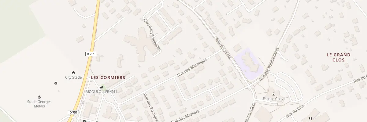 Plan du 4 Rue des Mésanges à Chailles